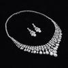 Luxury AAA Zircon Charm Bracelets Pendant Necklace Dangle Earring Rings Sets Fashion Nigerian Wedding Jewelry Set Dubai Bridal