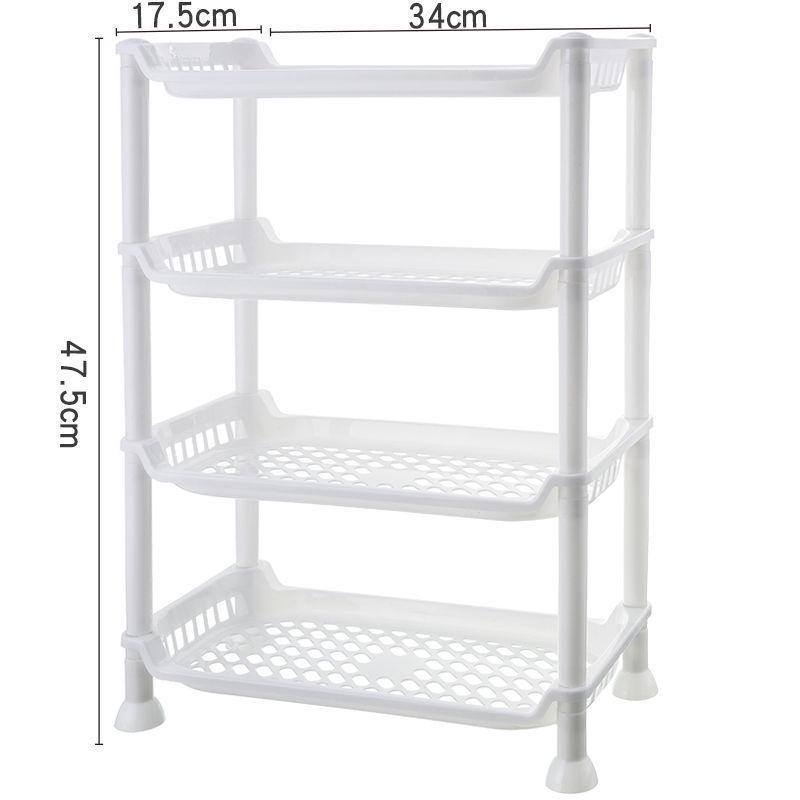 Multi-Purpose Floor-Standing Storage Rack for Kitchen, Bathroom, and Dorms