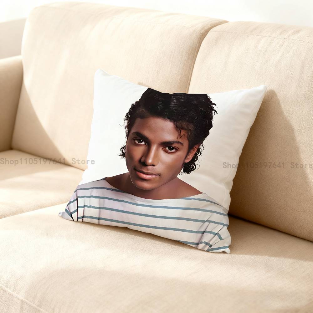 M-Michael Singer J-Jacksons Anime Celebrity Merchandise All-Match Printed Pillow Case Sofa Car Office Room Decoration Protector