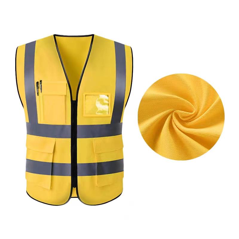 Reflective Multi-Pocket Safety Vest for Construction, Cycling, and Sanitation Workers