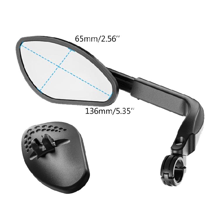 Universal Motorcycle MTB Rear View Mirror for 21-26mm Diameter Handlebar