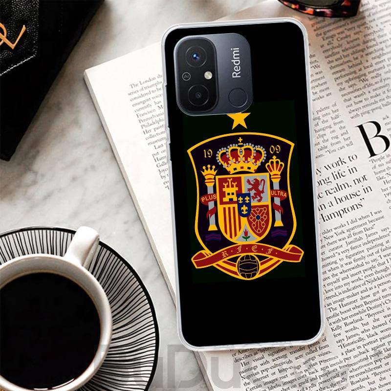 Spain Coat Of Arms Flag Cover For Xiaomi Redmi 12 12C 10 10C 9 9C 9T 9A Phone Case 10A 8A 8 7A 7 6A 6 Pro K60 K20 K40 S2 Print C