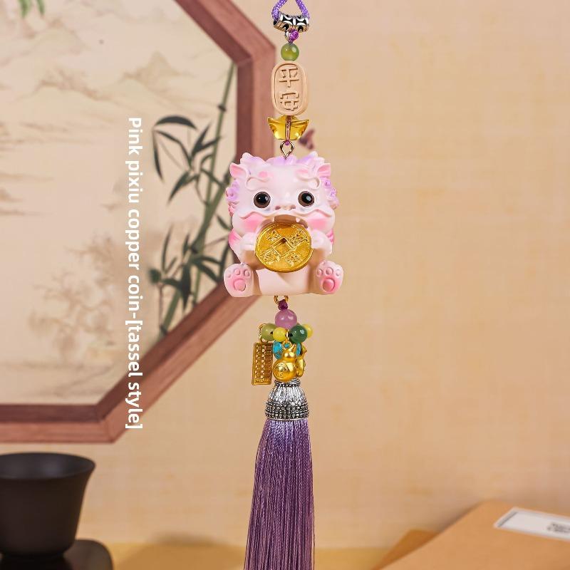 Cute PI Xiu Pendants, Temple Gathering Blessings, Car Interior Decoration Items, Car Rearview Mirrors, Car Pendants