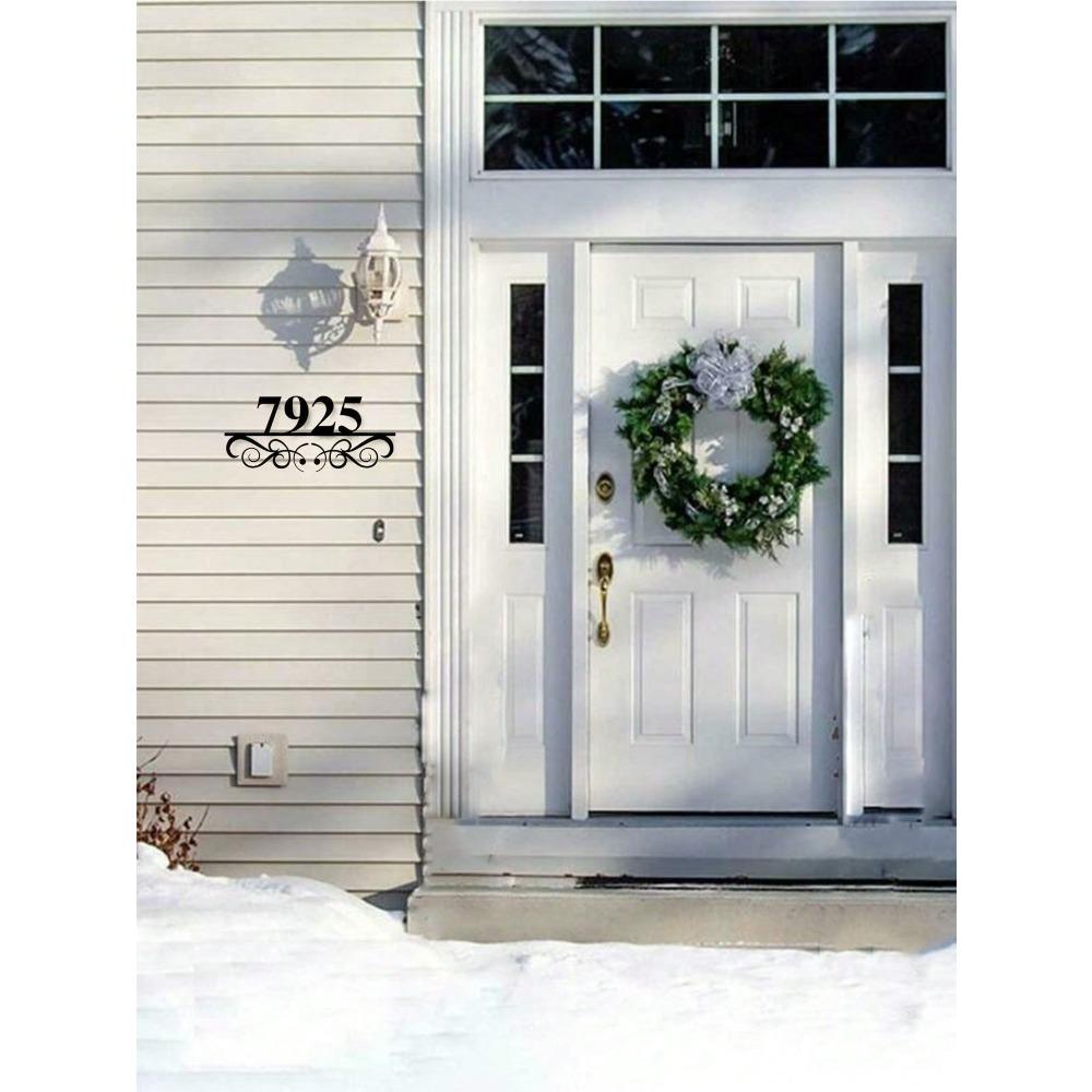 Custom Metal Address Number Sign for Home House Plaque Decor