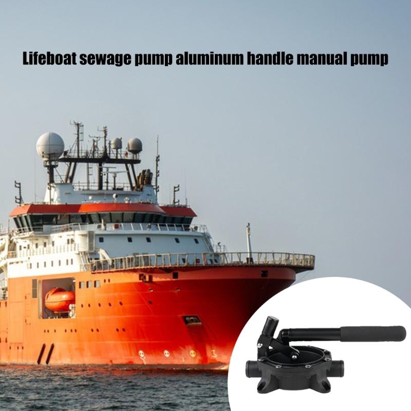 User Friendly Hand Operated Bilge Pump For Fast Water Drainage In Boats And Kayaks Leakproof Marine Manual Pump Aluminum