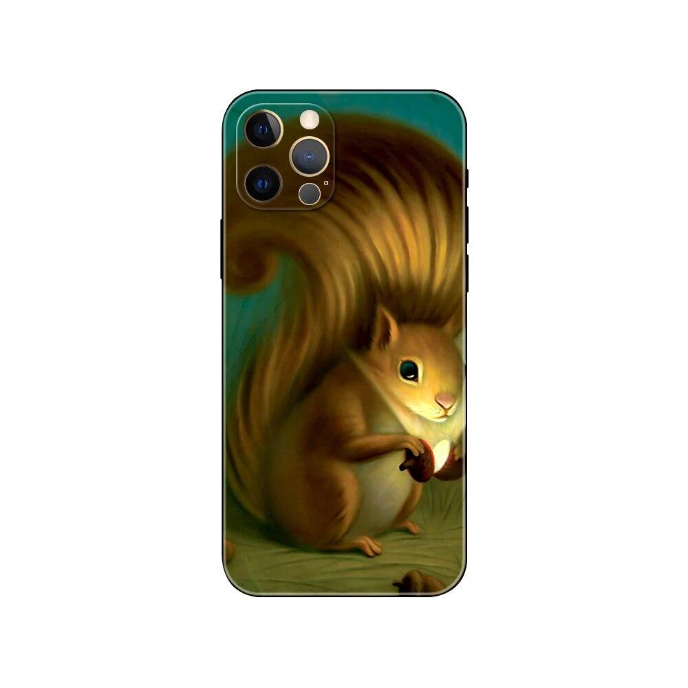 Pouzdro na telefon Squirrel pro iPhone Samsung Galaxy Redmi Xiaomi Oppo OnePlus Note SA 7 8 9 10 11 12 13 14 20 21 22 23 53 54 Pro Max Plus Ultra TPU Soft