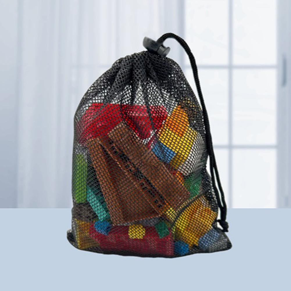 High Quality Storage Pouch Drawstring Bag Nylon Mesh Multi Purpose Home Travel Outdoor Activity Pouch Laundry Bag