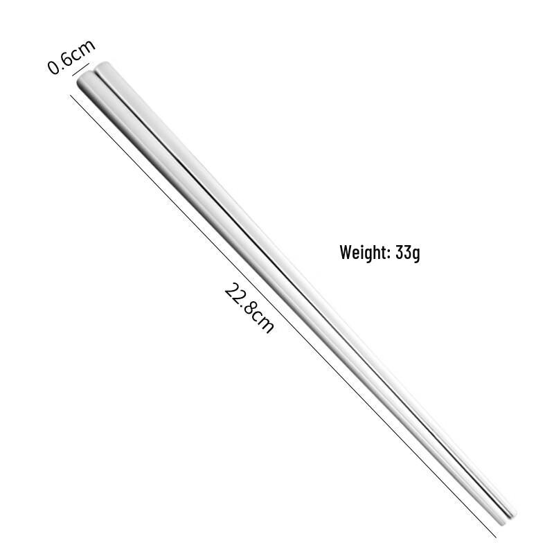 Jun Shiqi MY316 Stainless Steel Chopsticks 5 Pairs