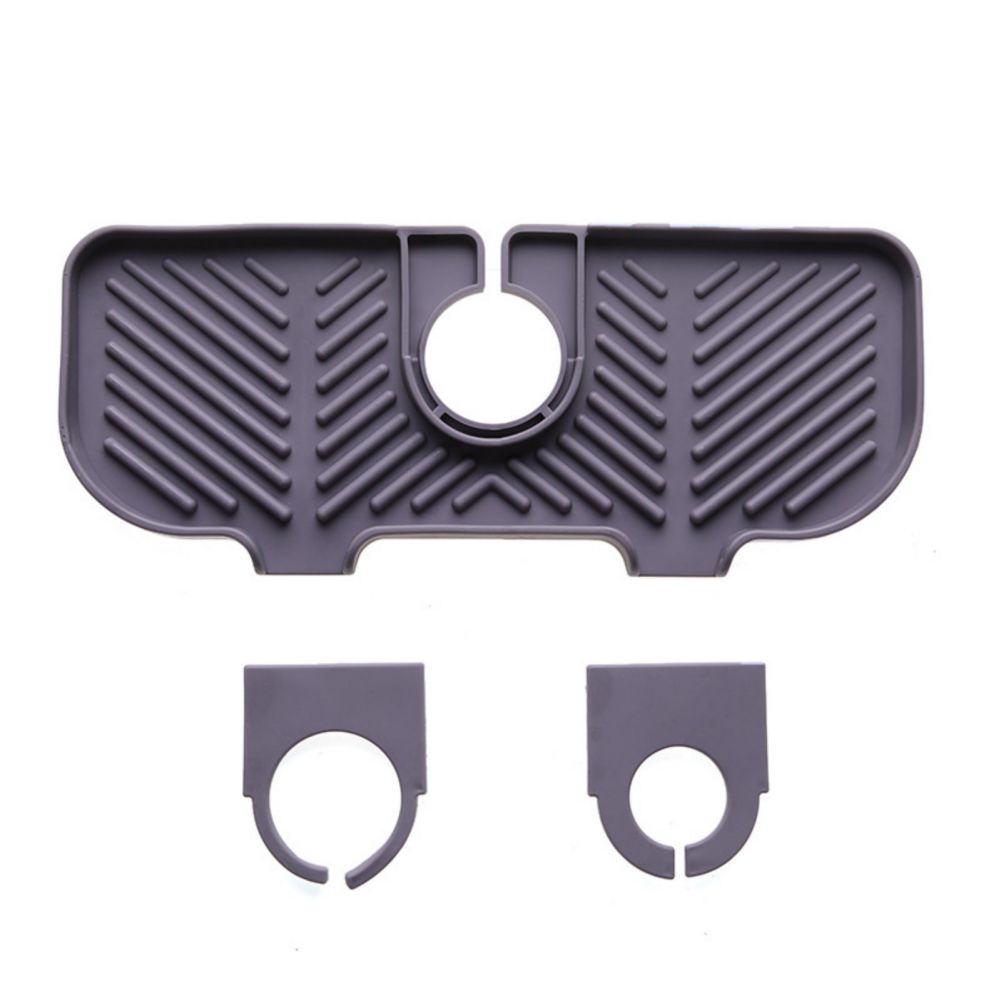 Kitchen Silicone Sink Faucet Mat Splash Guard for Sink Faucet Absorbent Sink Protectors Mat Bathroom Kitchen Water Draining Pad