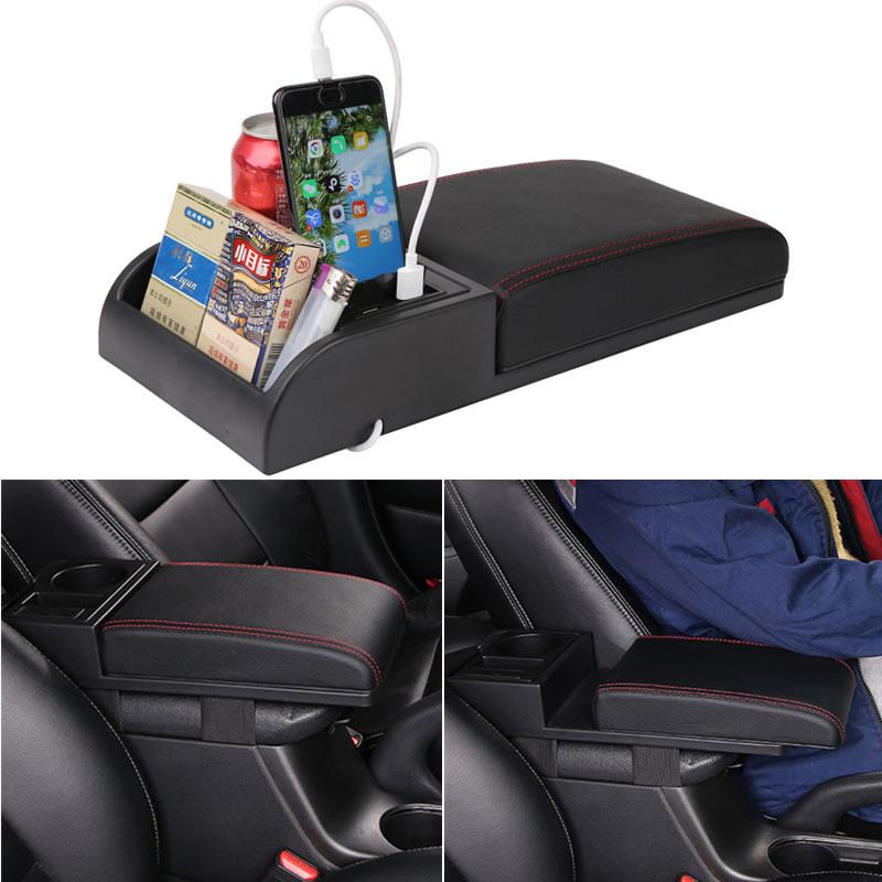 Cuscinetto Scatola Bracciolo Auto per Hyundai IX35 Solaris Accent I30 Tucson Elantra Santa Fe Getz I20 Sonata I40 Knoa I10 Portabicchieri USB Accessori