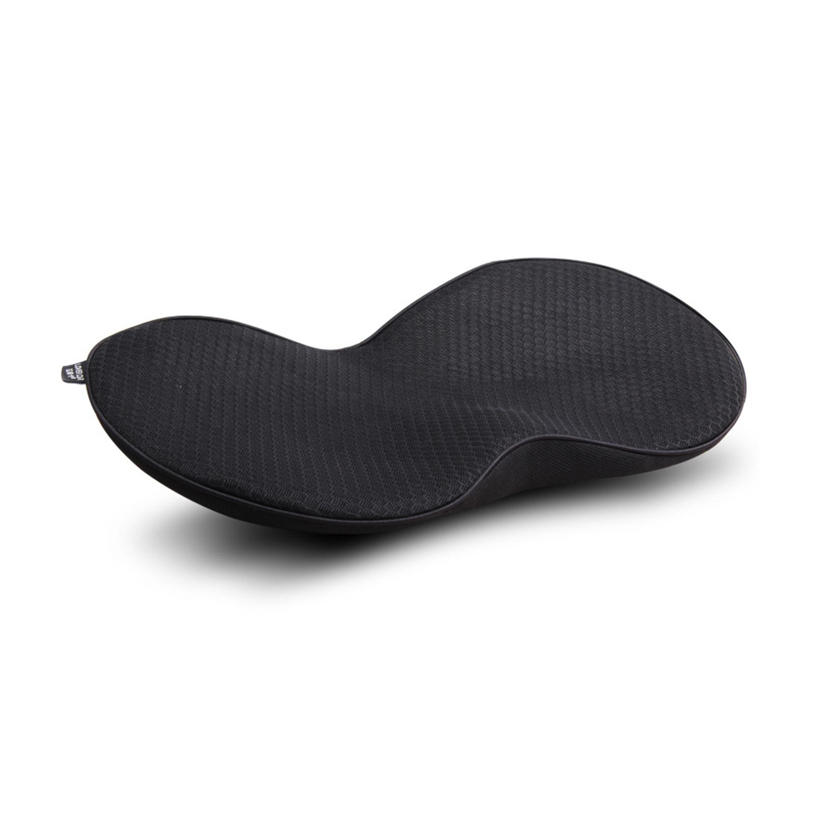 

2 в 1 подушка для автомобильного сиденья, подушка для сиденья водителя, пенопластовая подушка с эффектом памяти, подушка, защита талии, дышащая, увеличение чёрный