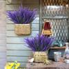 3/6Pcs Lavender Artificial Flower Bouquet Fake Flower for Home Room Decor Party Garden DIY Wedding Decor Outdoor Plant Accessory