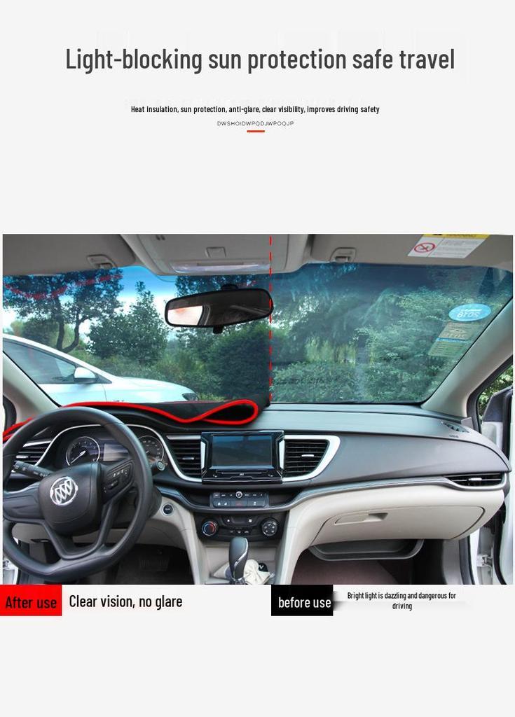 Haval Shenshou Dashboard Anti-glare Sunshade Pad (22-25) - Heat Insulating Console Cover