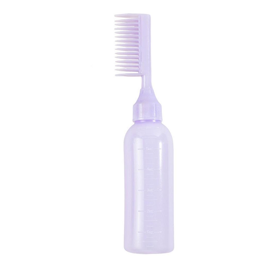 Multi-Color Hair Dye Bottle with Comb & Scale - Easy Press Application