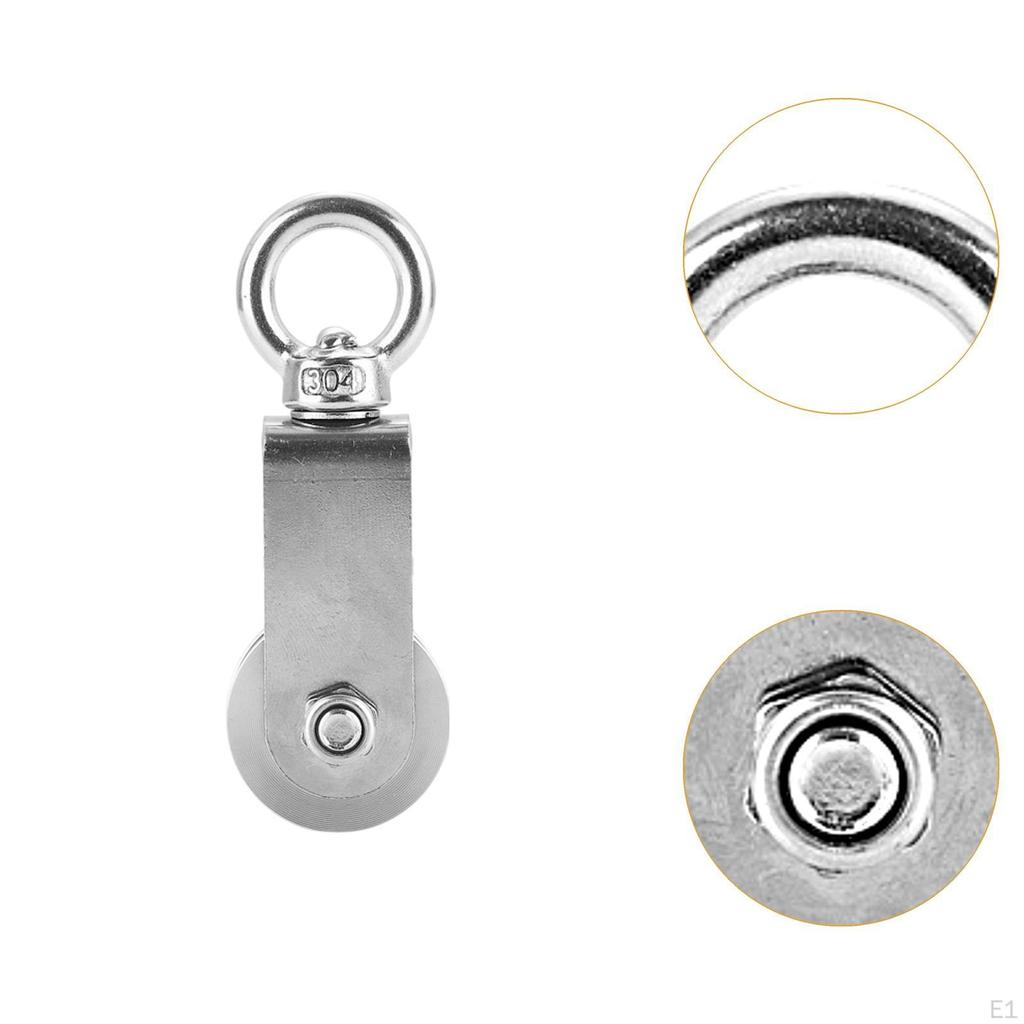 Pulley Block Cable Low Noise, Lifting Wheel, Wheel for Wire Rope, DIY Attachment