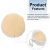 HARFINGTON 2pcs Car Polisher Bonnet Buffing Pad Synthetic Wool Tie-On Polishing Buffing Pad Cover for 5"-6" Car Buffer Bonnets Polisher, Beige