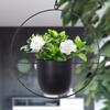 Modern Hanging Flowerpot Chain Wall Ceiling with Hanging Planter Geometric Iron Planter Hanger Houseplant Holder Pot