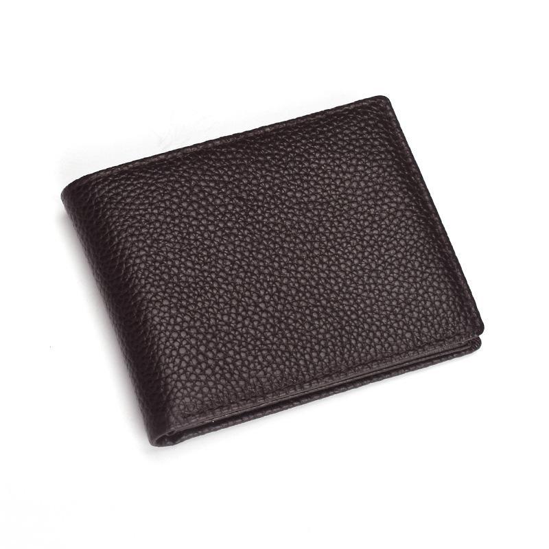 

Кошелек для карт из натуральной кожи, винтажный дизайнерский держатель для кредитных карт ручной работы из кожи Crazy Horse, короткий кошелек из коровьей кожи для карт