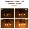 Outdoor String Lights G40 Glass Bulb Waterproof Garden Garland String Lights Fairy Connectable LED Chain Lighting Birthday Decor