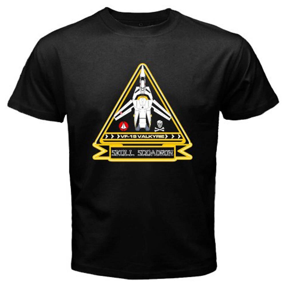 Robotech Skull Squadron Valkyrie Men s T-Shirt Women s Tee Top Unisex Black Size S-5XL 3XL