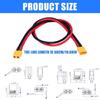 Gold Plated XT60 Connector with Wires Aircraft Connector Cable Power Connection for Enhances Conductivity & Durability