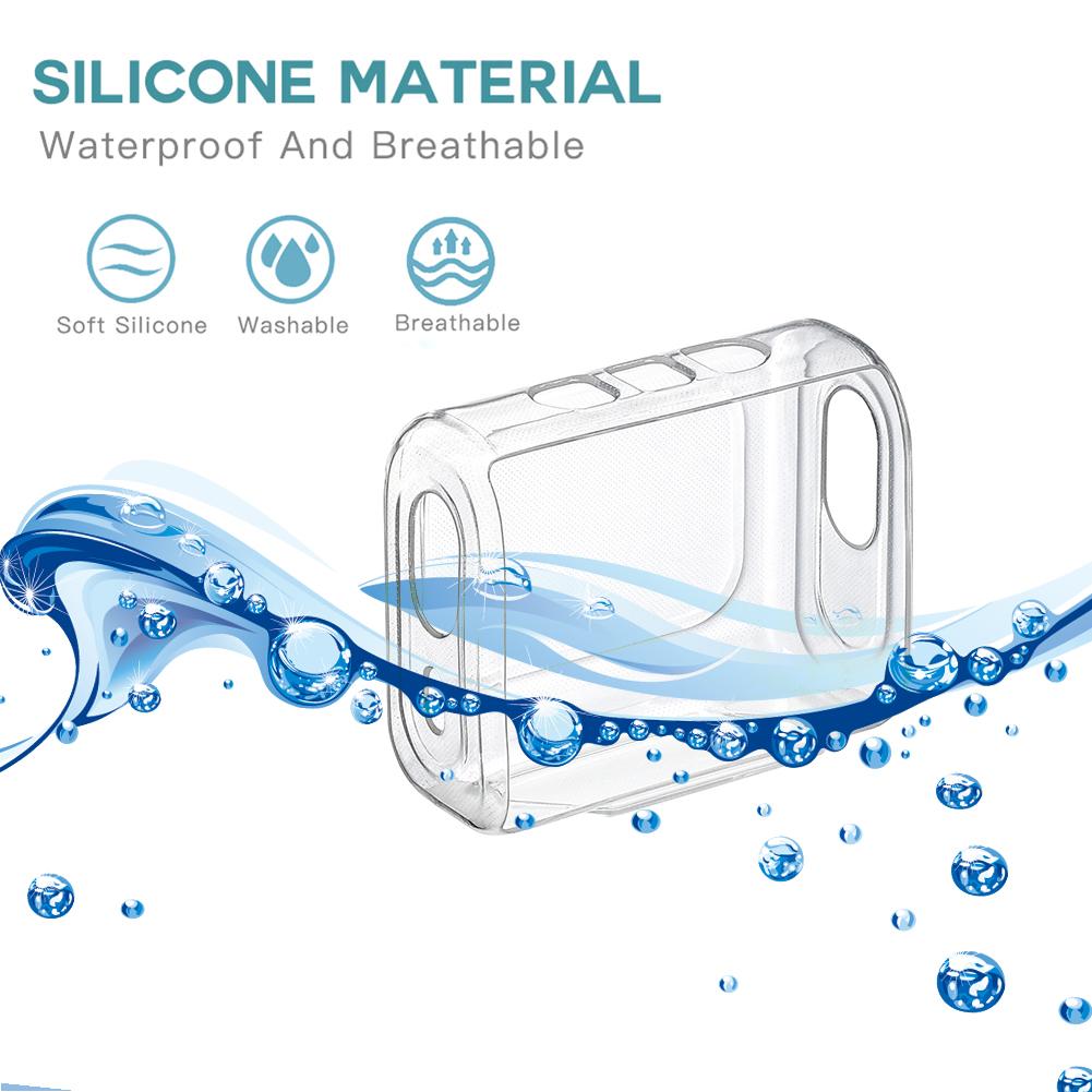 Waterproof Shockproof TPU Carrying Case for JBL GO3 Portable Speaker with Clear Protective Shell Design