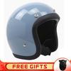 Lightweight Retro Cruiser Motorcycle Helmet Men Women Full Face DOT Approved Safety