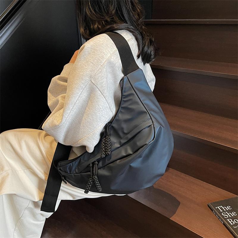 2025 spring new foreign style large-capacity bag fashion trend casual texture women's shoulder crossbody tote bag