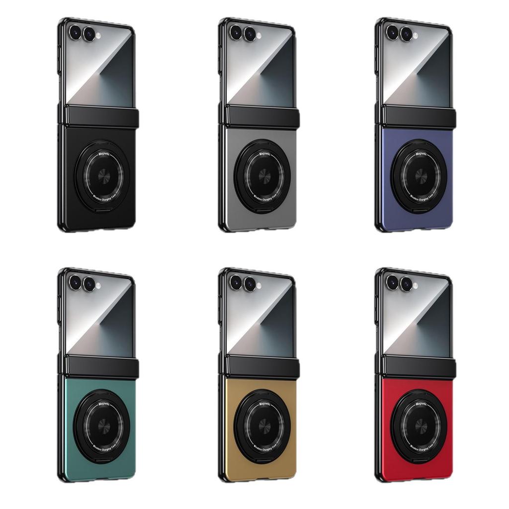Compatible Galaxy Z Fold 8/7 Magnetic Rotating Stand Case & Z Flip 7 Protective Film Cover