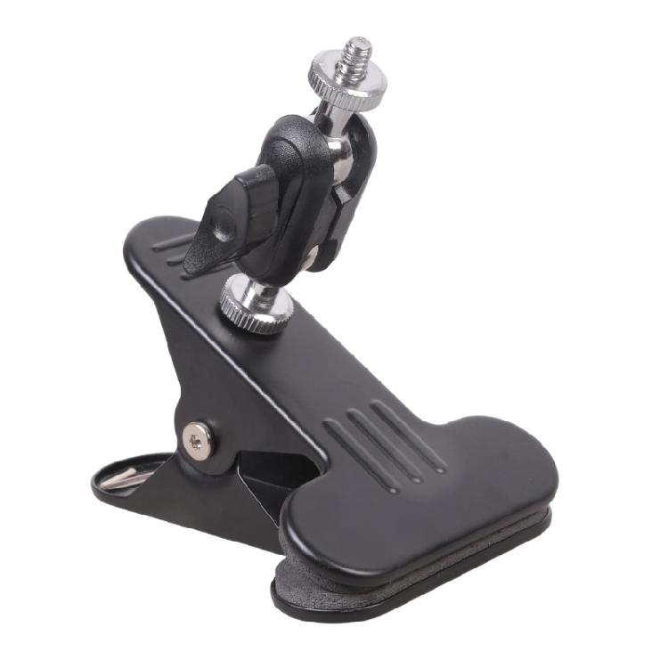 

Multiple Purpose Camera Photography Clamp with Double Threaded Mounts And Swiveling For Lighting Video Recording 1