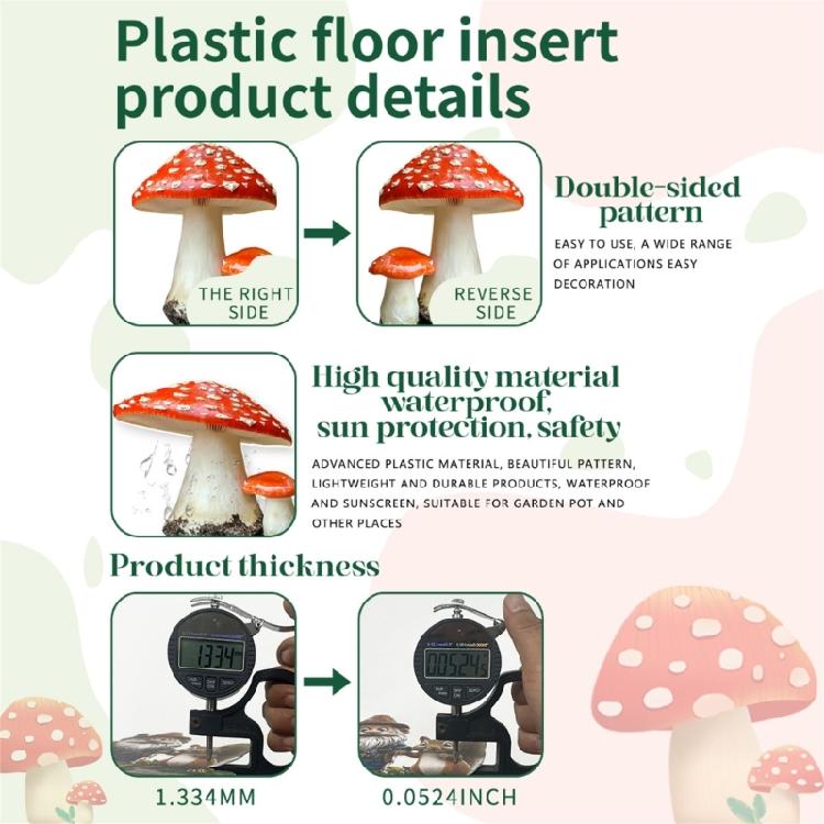 Whimsical Forest Mushroom Stakes Cottage Yard Sign Lawn Ornaments Suitable For Easy Installation In Gardens Flower Beds