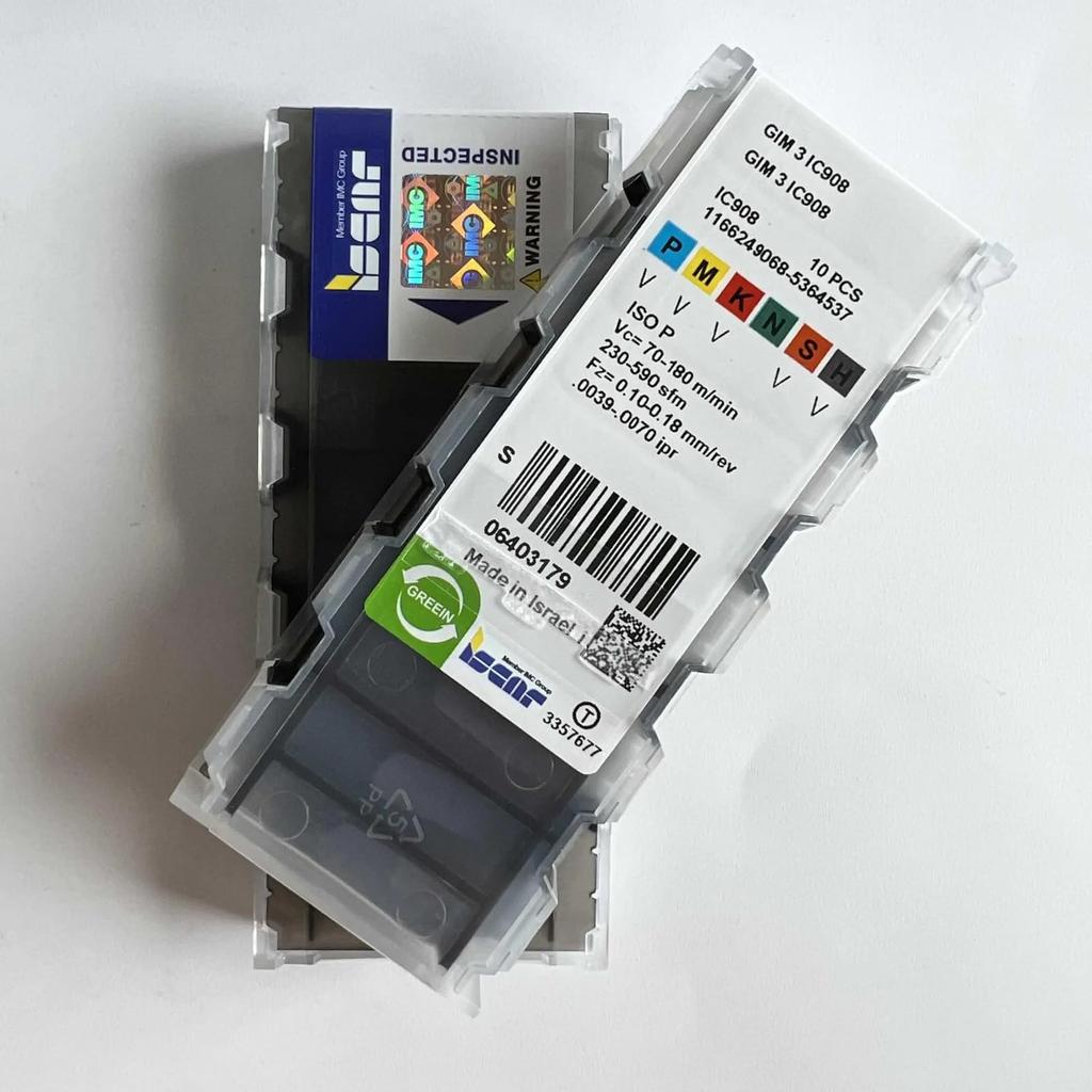 ISCAR / GIM3 IC908 /Industrial indexable Carbide Inserts 10 PCS