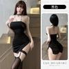 Sex Underwear Female Sexy Suspender Tube Top Lace Splicing Strap Long Skirt Bed Free