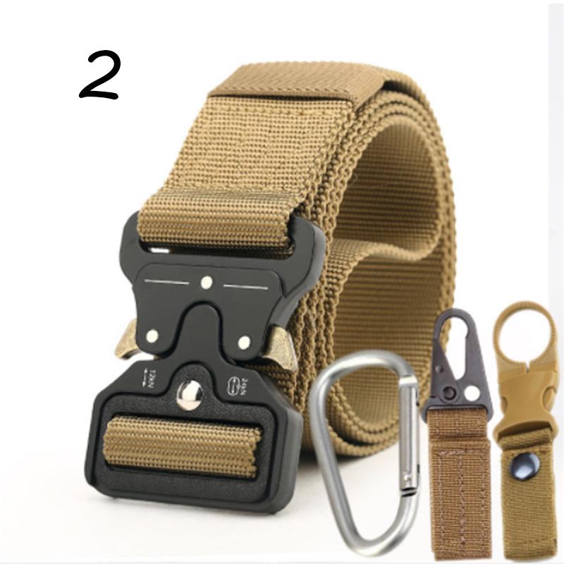 Military Style Outdoor Training Tactical Belt Heavy Duty Waist Belt Adjustable Nylon Belts Includes