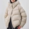 Women Hooded Down Jacket Winter Splicing Waterproof Thicking Warm Jackets