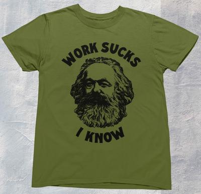 Karl Marx Arbeit ist scheiße T-Shirt | y2k | Ästhetik | 2000er | 90er | Marx