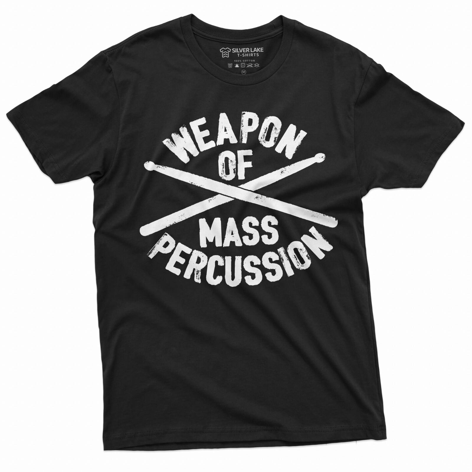 Drummer T-Shirt Drummer Christmas Birthday Tee Drummer Husband Gift Music Band T 2XL
