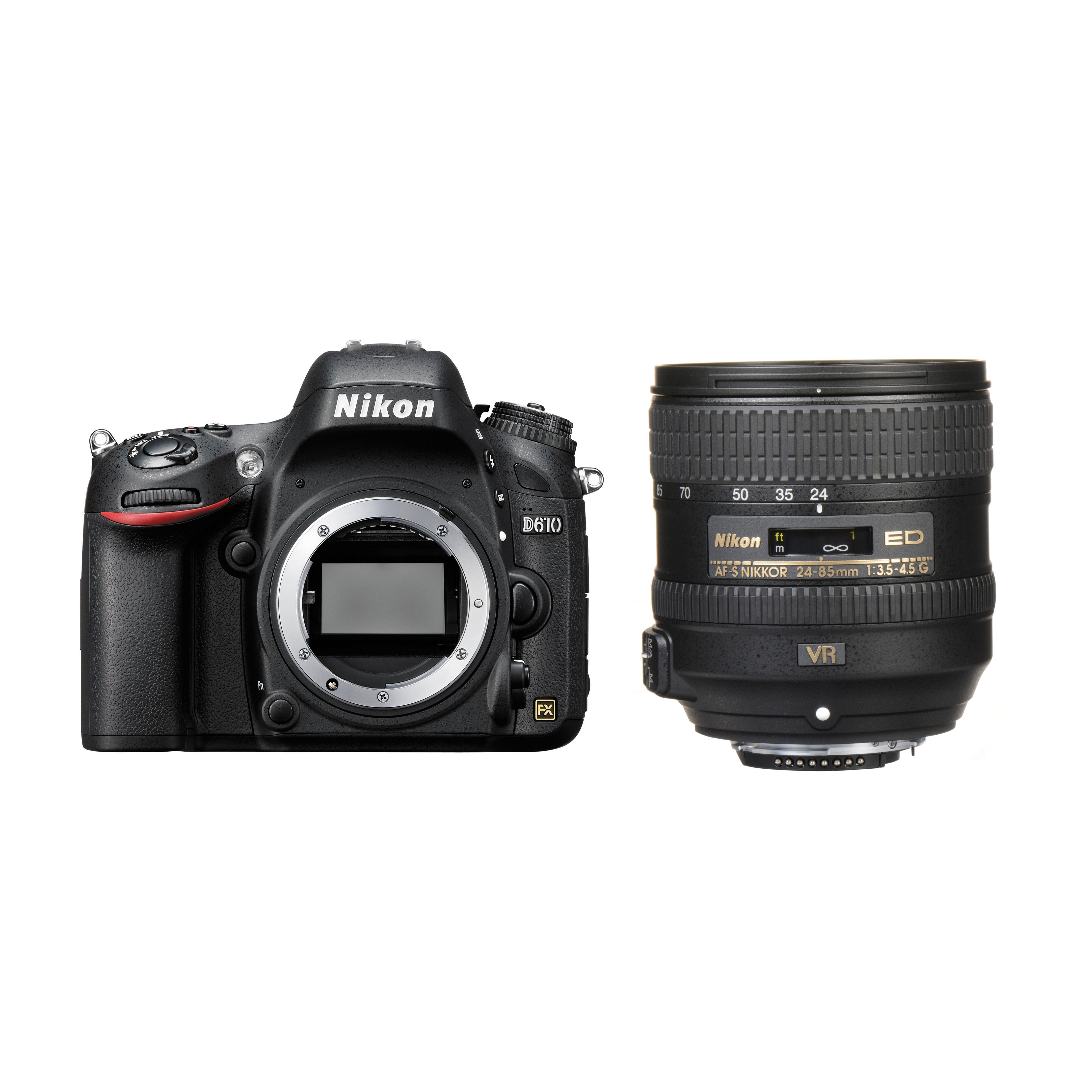 

Nikon D610 DSLR Camera + AF-S 24-85mm f/3.5-4.5G ED VR Zoom Lens чорний