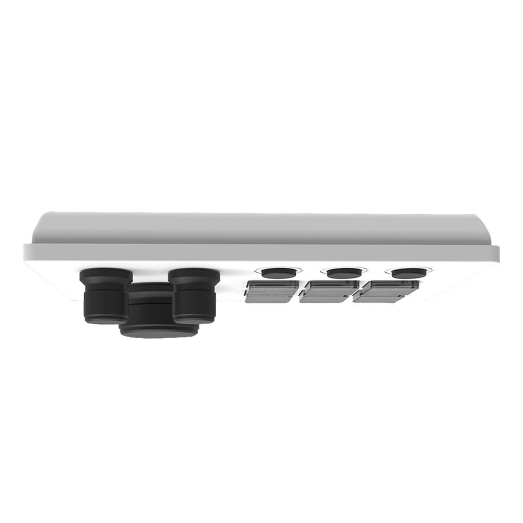 Visueller Tastatur-Stream-Controller mit 6 anpassbaren Tasten, 3 Knöpfen für Content Creators, Gaming, Weiß