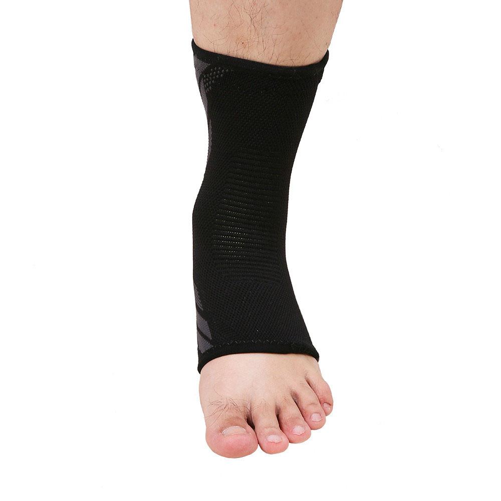 

1PC Outdoor Sports Compression Ankle Sleeve Breathable Ankle Protective Brace Support Knitting Sock Size: L