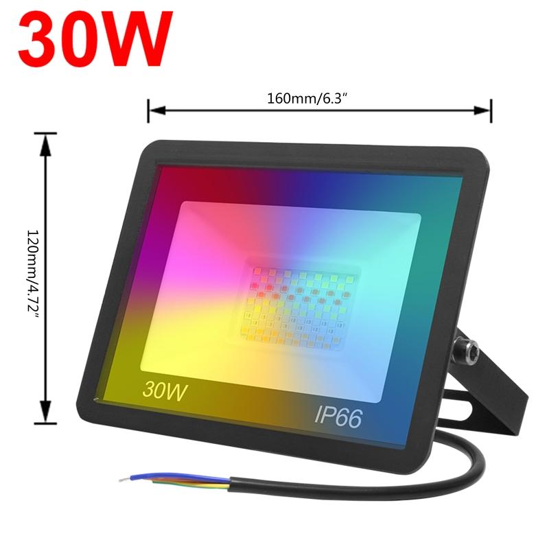Tuya LED for Smart Floodlight Outdoor Flood Light 220V 30W/50W/100W Rgb Dimmable Warm Cold White Lighting Intelligent Li
