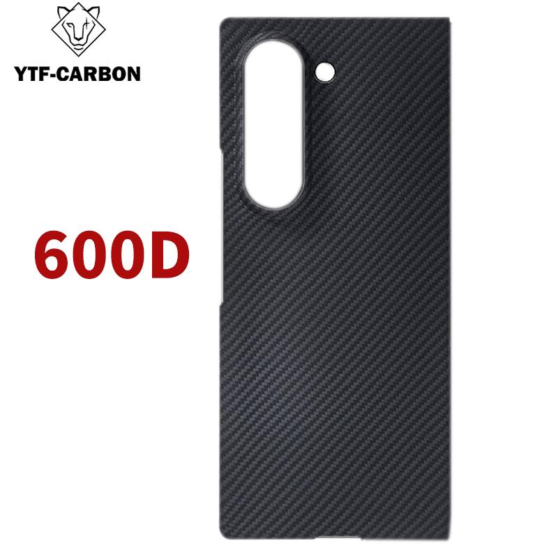 YTF dla Samsung Galaxy Z Fold 7 Etui z włókna węglowego aramidowego Pokrowiec Kevlar Ultra-cienki Fold6 Lekkie Etui ochronne Etui W26