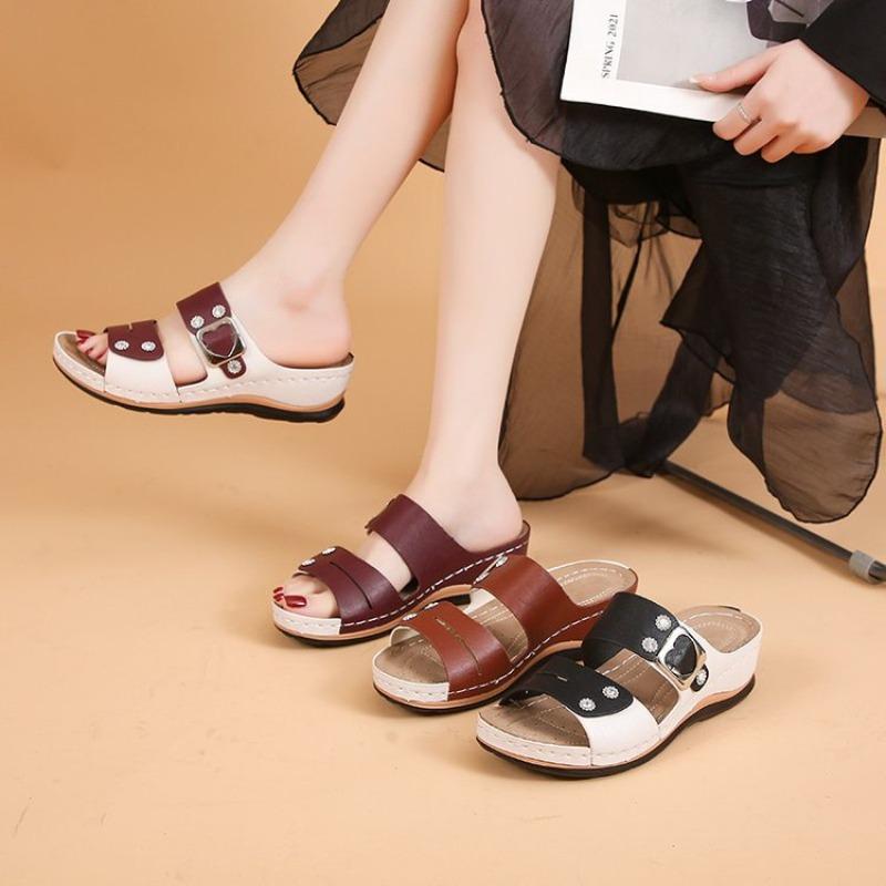 

New Women s Shoes Round-toed One-heel Flip-flops 36 чорний