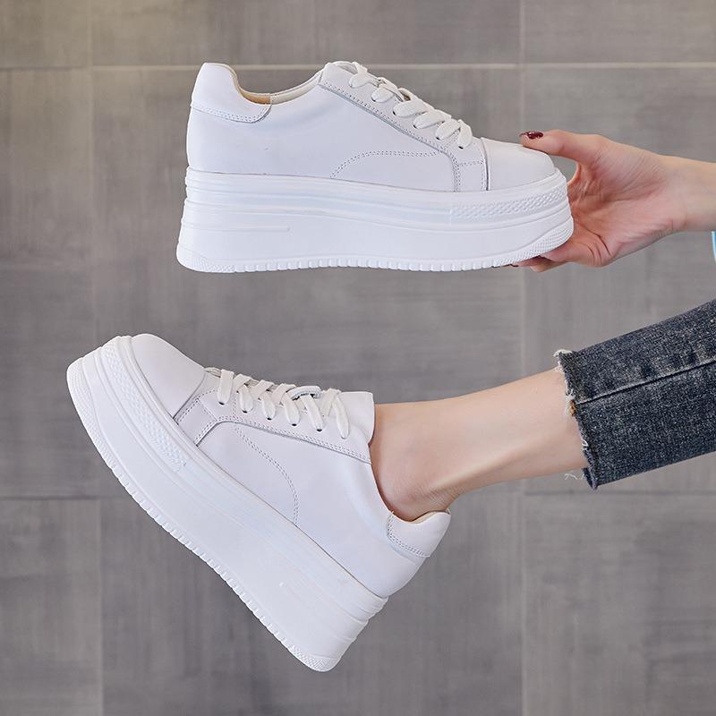 Women's Shoes New Thicksoled Heightening Cm Small White Shoes Women's Spot Student Muffin Shoes Women's Casual Single Shoes Women