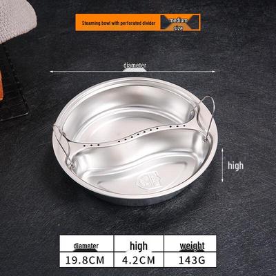 RuHan 304 Edelstahl geteilte Dampfgar-Schüssel