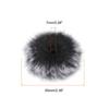 PATIKIL Protectores de Viento de Pelo para Micrófono, 7mm x 65mm, Cubiertas para Micrófono, Parabrisas para Micrófonos de Interior y Exterior, Negro y Blanco, 4 Piezas