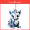 Playful 2023 Blue And White Acrylic Dragon Pendant For Home Holiday Decorations