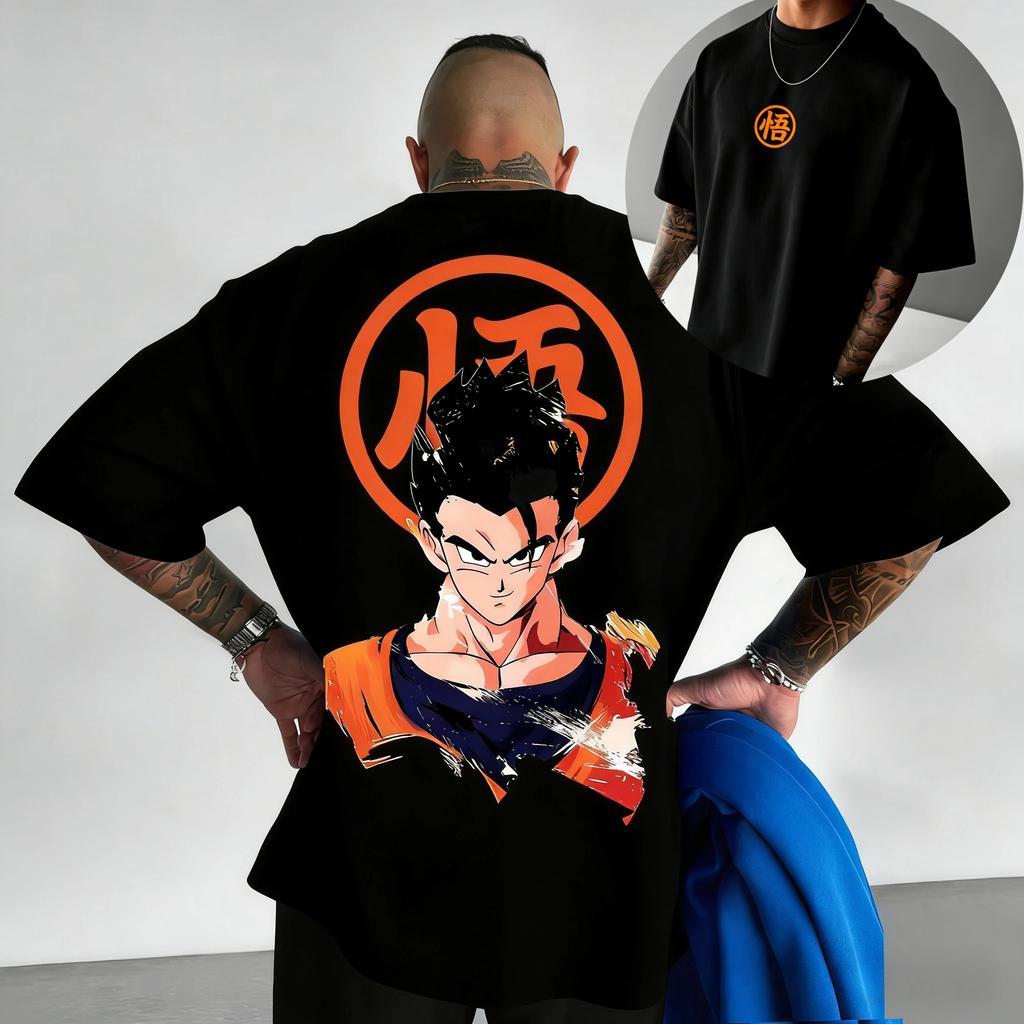 Dragon Ball Anime Goku Tištěné Bavlněné Krátkorukávové 2026 Letní Volné Sportovní Módní Pánské a Dámské Trička s Kulatým Výstřihem