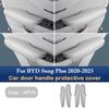 For BYD Song Plus Door Handle Covers Interior Leather Anti-Scratch Protectors Car Door Handle Gloves Armrest Box Cover