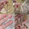 Fashionable Studs Earrings Alloy Bowknot Earrings Ear Studs Comfortable Wear Ear Pins Ear Pendant Perfect Gift for Women